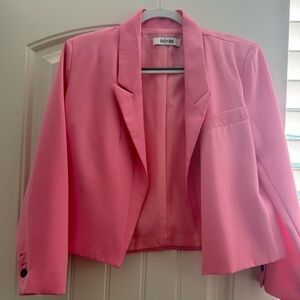 DO+BE Rose Pink Cropped Blazer